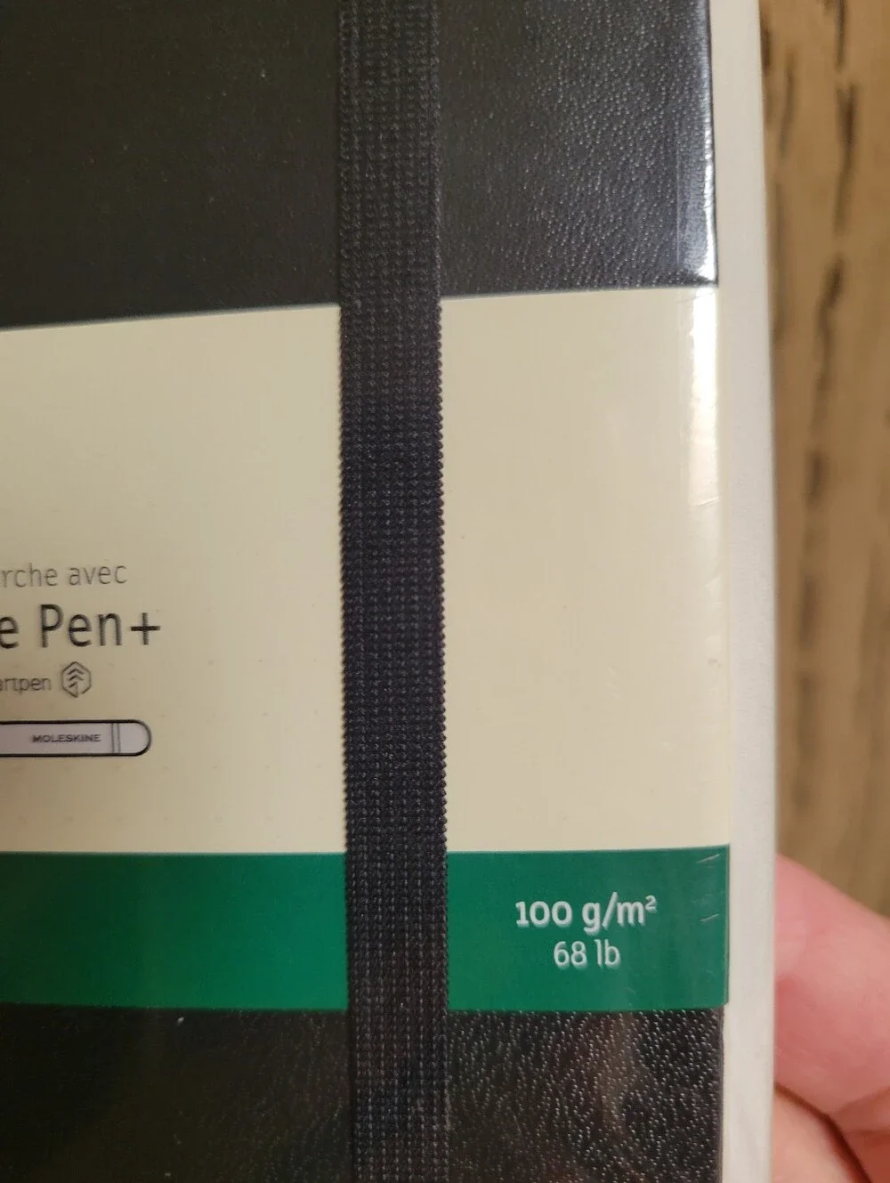 MOLESKINE Smart Writing Notebook Large Plain Paper Tablet Hardcover Black 5X8.25